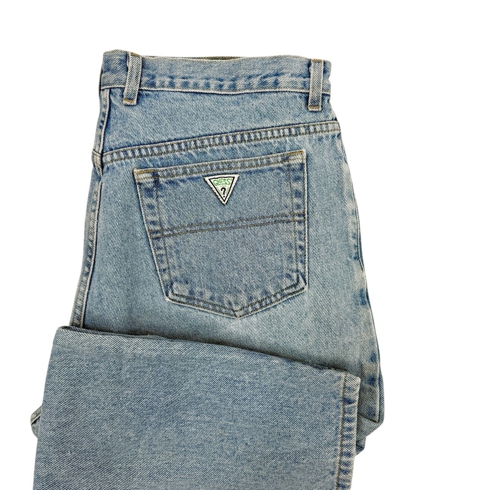 Vintage GUESS Jeans USA Made Men 34x29.5 Light Wash Relaxed Baggy Denim Cotton